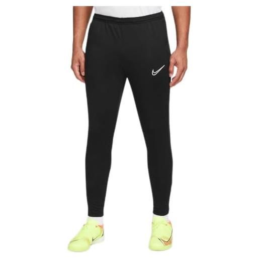 Nike dri-fit academy23 pantaloni, nero/nero/nero/bianco, xs uomo