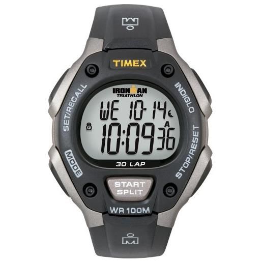 Timex t5e901 ironman digital chronograph triathlon watch for men - gray & black