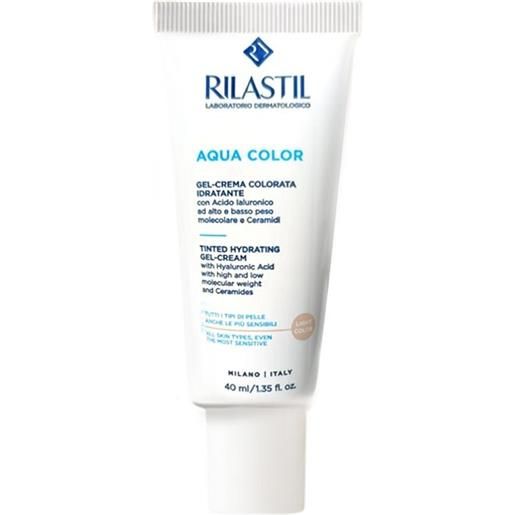 Rilastil aqua color gel crema colorata idratante light color 40ml