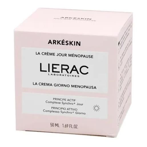 Lierac arkeskin crema viso giorno nutriente levigante per pelli in menopausa 50 ml