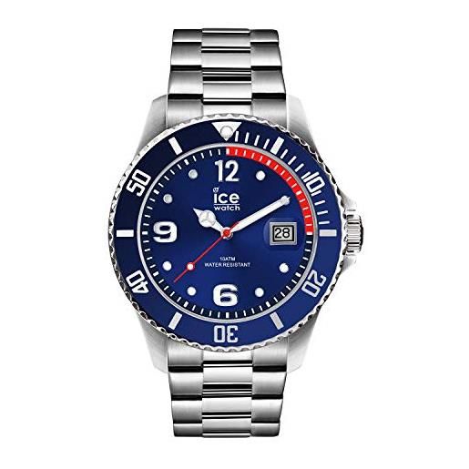 Ice-watch - ice steel blue silver - orologio blu unisex con cinturino in metallo - 015771 (medium)