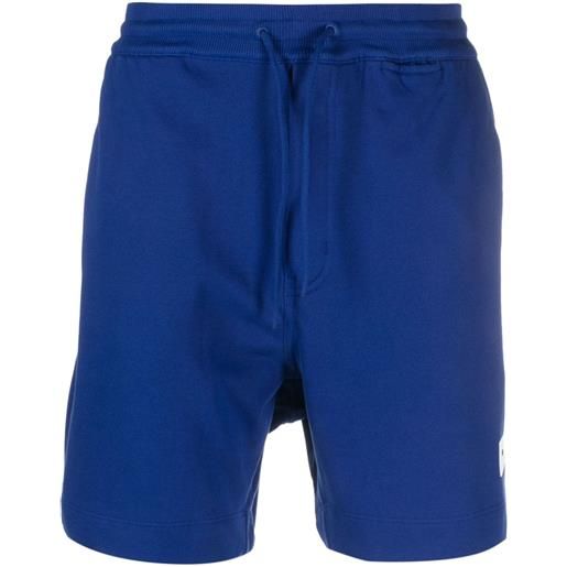 Y-3 shorts sportivi con coulisse - blu