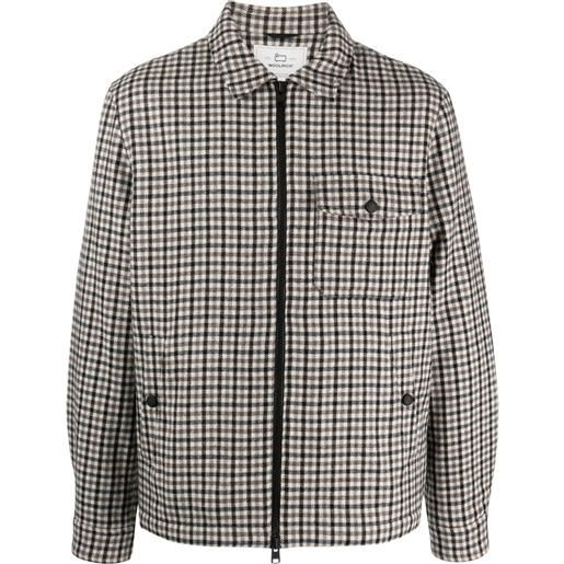 Woolrich giacca-camicia a quadri - nero