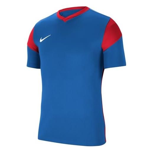 Nike park derby iii, maglietta a manica corta uomo, blu (royal blue/university red/white), l