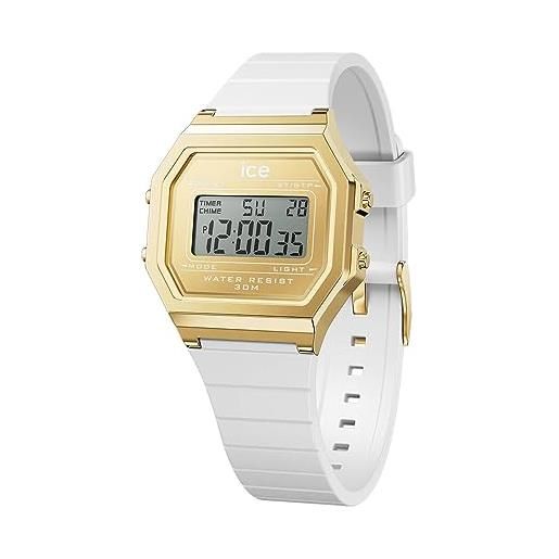 Ice-watch - ice digit retro white gold - orologio bianco da donna con cinturino in plastica - 022049 (small)