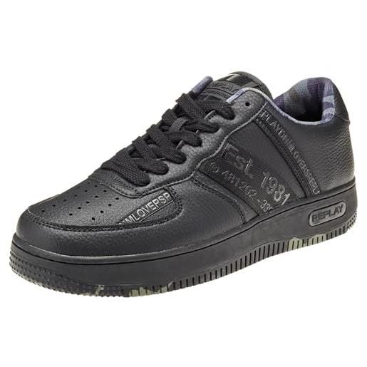 REPLAY gmz3g. 000. C0032s, scarpe da ginnastica uomo, nero (black black 562), 45