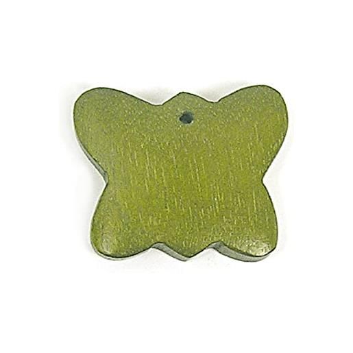 INNSPIRO ciondolo in legno farfalla cerata verde 20 x 30 mm. 50 u. Ca. 