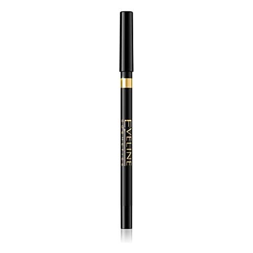 Eveline cosmetics make up waterproof eyeliner eye pencil, black, 3 gm