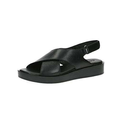 CAPRICE 9-9-28205-20, sandali piatti donna, nero (nero), 39 eu