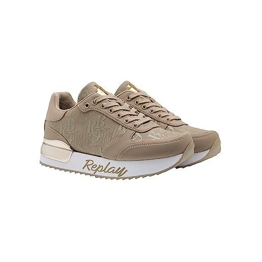 REPLAY gws63.000. C0106t, scarpe da ginnastica donna, beige (beige 002), 36