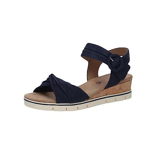 CAPRICE 9-9-28700-20, sandalo piatto donna, ocean suede, 38 eu