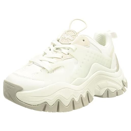 Buffalo trail one, scarpe da ginnastica donna, bianco, 41 eu