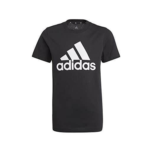 adidas b bl t, t-shirt bambino, black/white, 7 anni