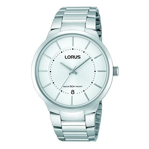 Lorus watches mens all silver dress watch with date display