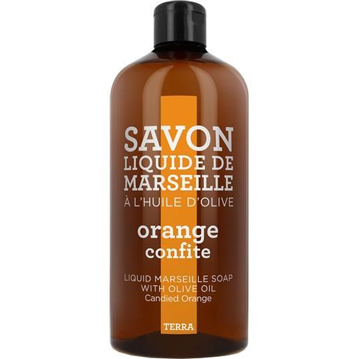 Terra orange confite savon liquide de marseille - recharge