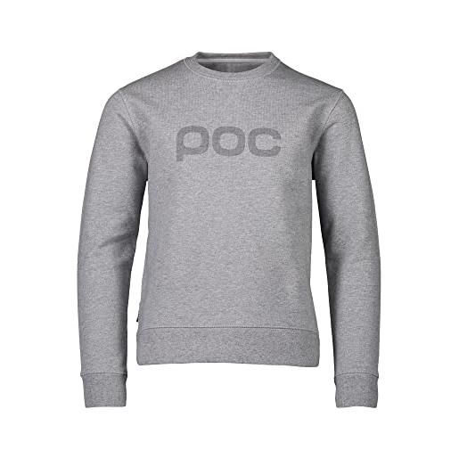 POC crew jr t-shirt, grigio, 130 unisex-bambini