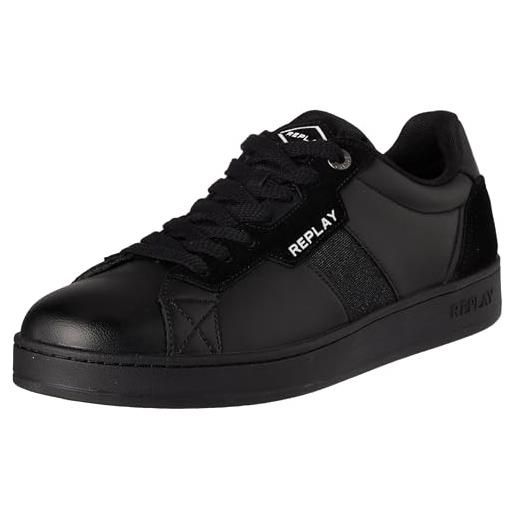 REPLAY gmz3b. 000. C0012s, scarpe da ginnastica uomo, nero (black black 562), 43