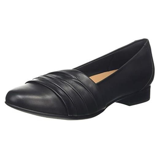 Clarks un blush vibe, mocassini donna, nero (black leather black leather), 36 eu