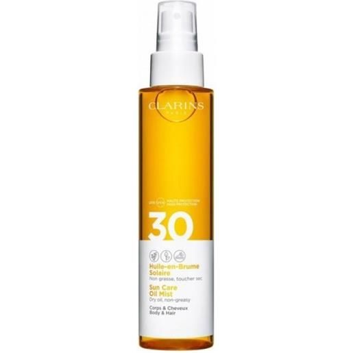 CLARINS huile-en-brume solaire - olio solare spray spf30 corpo e capelli 150 ml