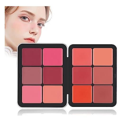 Mnsuid carla secret concealer palette, 12 color concealer foundation palette, long-wearing full-coverage makeup for flawless skin (makeup 1)