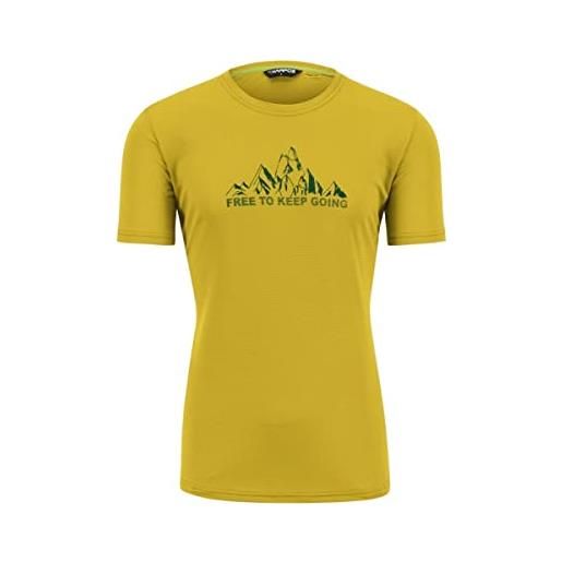 KARPOS 2501078-044 loma print jersey t-shirt uomo lemon curry taglia xxl