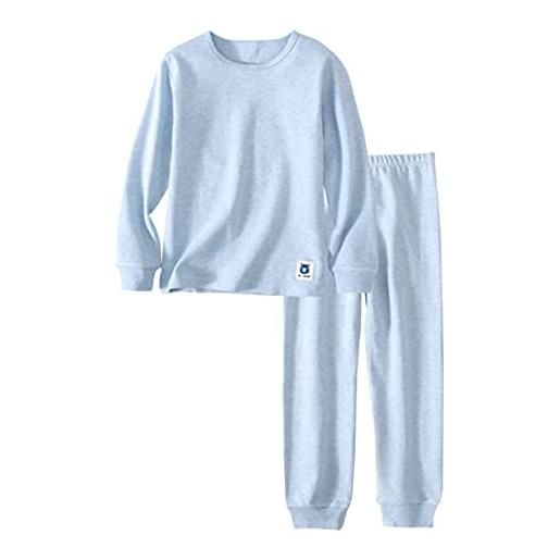 Tipkits set di pigiami per bambini, pigiama in morbido cotone, per primavera e autunno, per bambini dai 2 ai 12 anni, tipo 3. , 140 cm