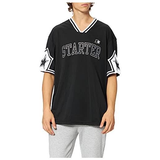 Starter black label starter star sleeve sports tee t-shirt, nero, xl uomo