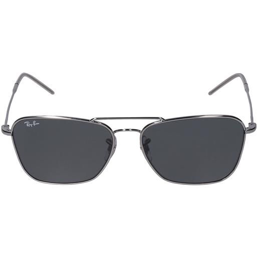 RAY-BAN occhiali da sole caravan reverse in metallo