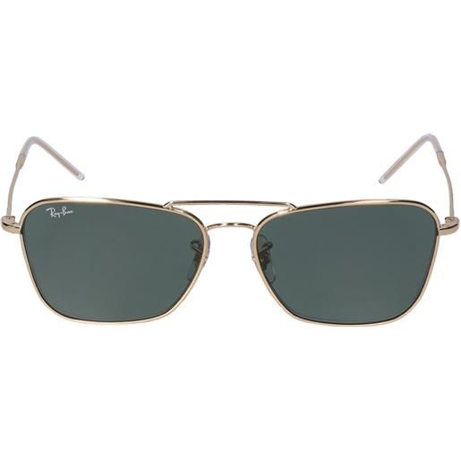 RAY-BAN occhiali da sole caravan reverse in metallo
