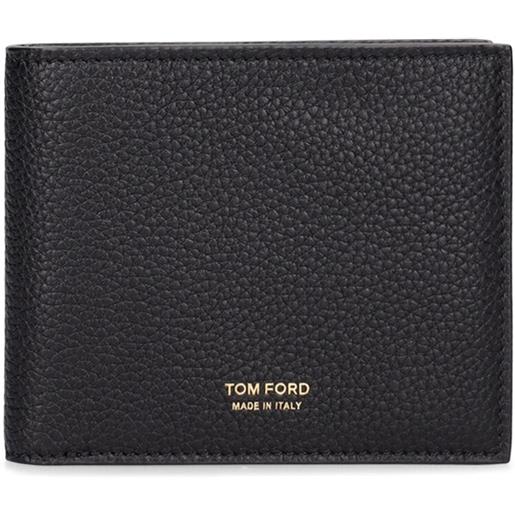 TOM FORD portafoglio in pelle morbida martellata / logo