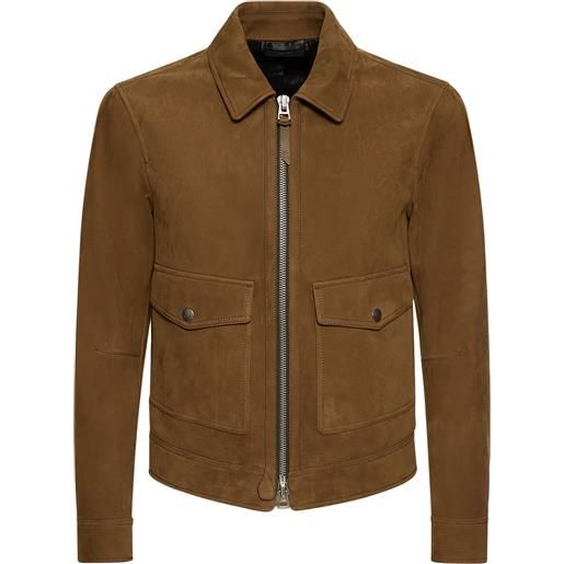 TOM FORD giacca in pelle con zip