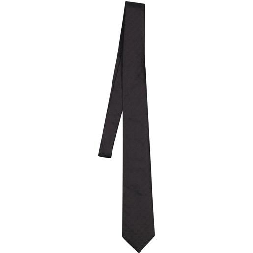 DOLCE & GABBANA cravatta in maglia con logo jacquard