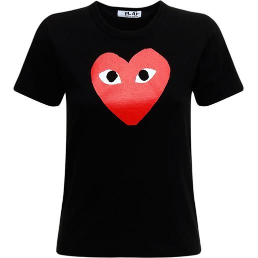 COMME DES GARÇONS PLAY t-shirt in cotone con stampa