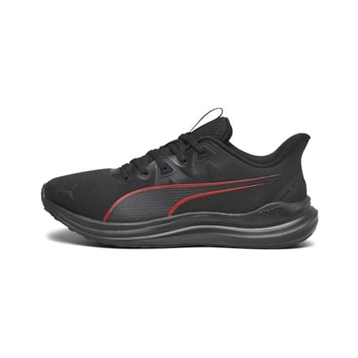 PUMA reflect lite wtr, scarpe per jogging su strada unisex-adulto, astro rosso nero, 38 eu