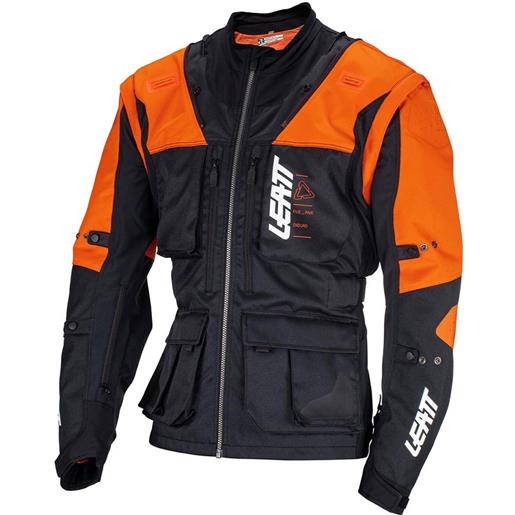 Leatt jacket moto 5.5 enduro arancione, nero s uomo