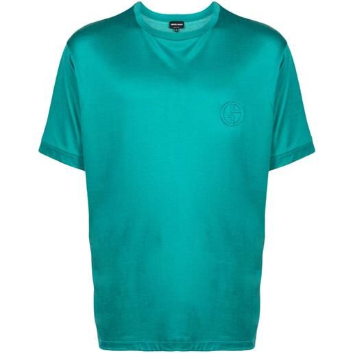 Giorgio Armani t-shirt con ricamo - verde