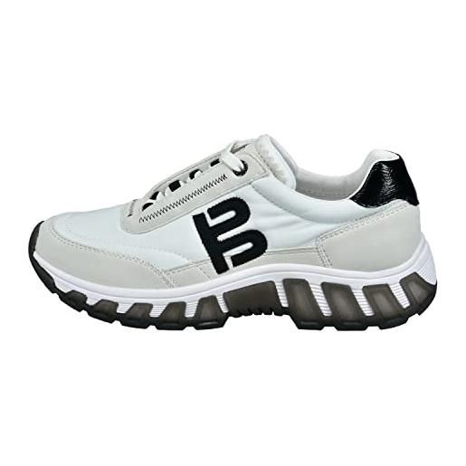 BAGATT d31-ae903, scarpe da ginnastica donna, bianco e nero, 44 eu