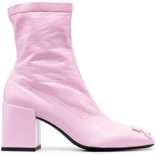 Courrèges stivali in pelle - rosa