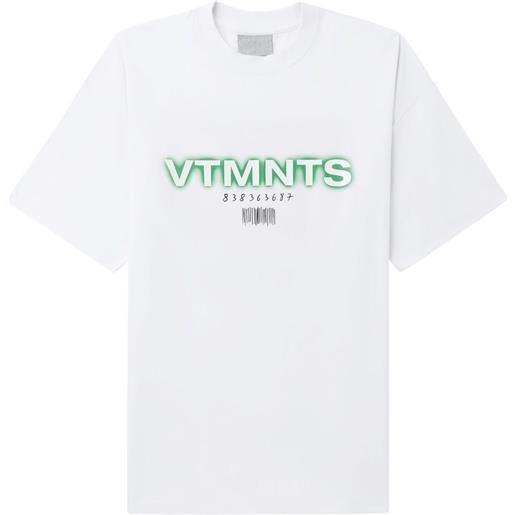 VTMNTS t-shirt con stampa - bianco