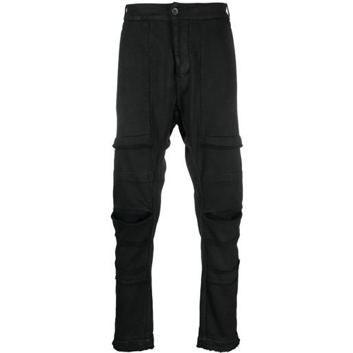 Masnada pantaloni affusolati in jersey - nero