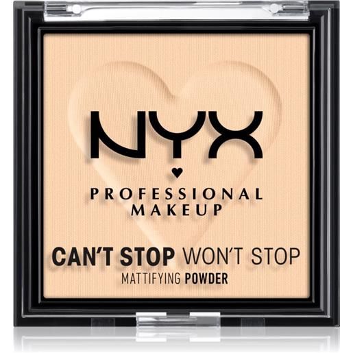 NYX Professional Makeup can't stop won't stop mattifying powder 6 g