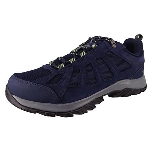Columbia redmond iii waterproof scarpe da trekking basse impermeabili uomo, blu (collegiate navy x ti grey steel), 43.5 eu