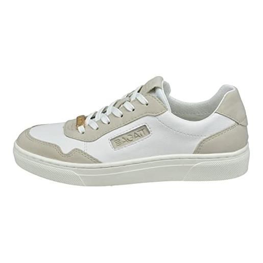BAGATT d31-8771g, scarpe da ginnastica donna, beige bianco, 37 eu