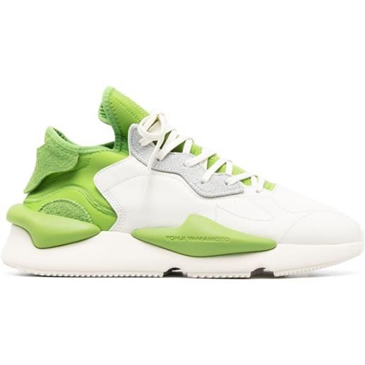 Y-3 sneakers kaiwa con design a sezioni - verde