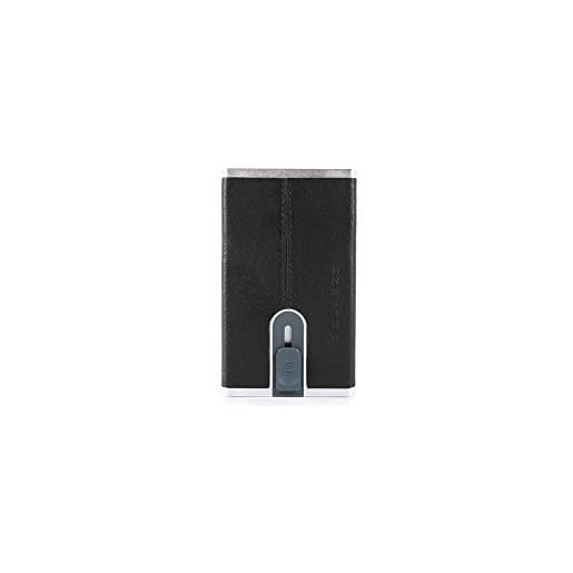 PIQUADRO black square porta carte di credito rfid pelle 6 cm