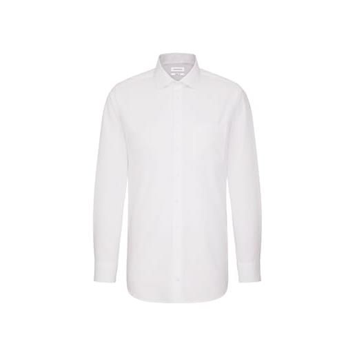 Seidensticker camicia business comfort fit da uomo, bianco (weiß), large (taglia produttore: 42)