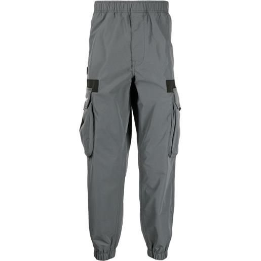 AAPE BY *A BATHING APE® pantaloni sportivi con stampa - grigio