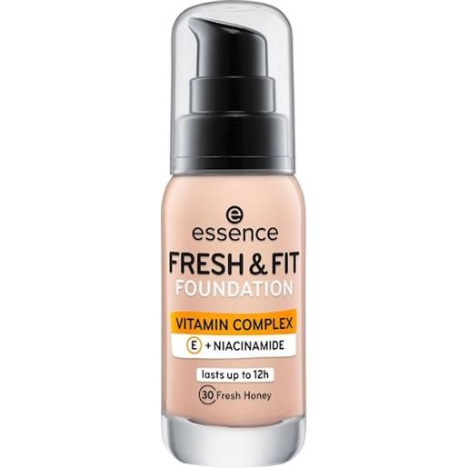 Essence trucco del viso make-up fresh & fit foundation no. 30 fresh honey