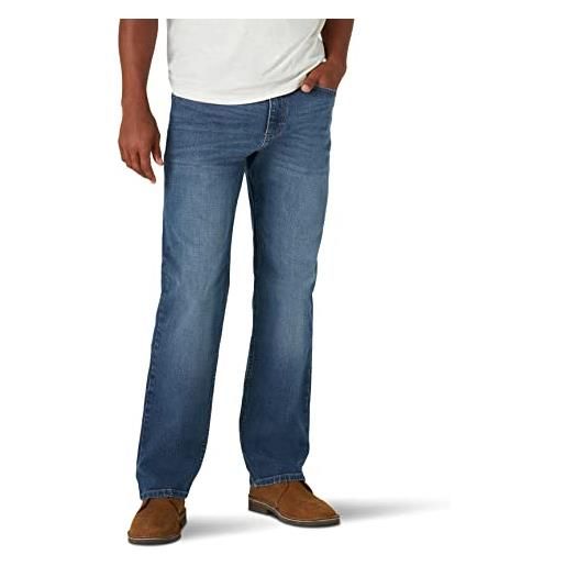Wrangler jeans elasticizzati con vestibilità comoda, milwaukee, 36w x 32l uomo