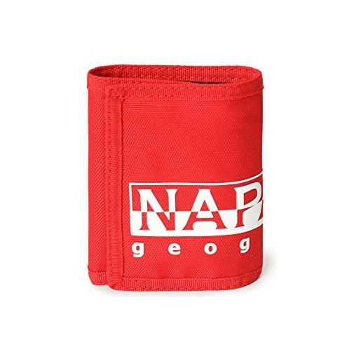 Napapijri happy wallet re - portamonete 27 cm, rosso accesso (rosso) - np0a4ea5